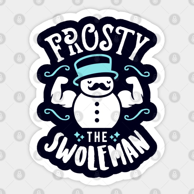 Frosty The Swoleman (Funny Christmas Gym Fitness) Sticker by brogressproject